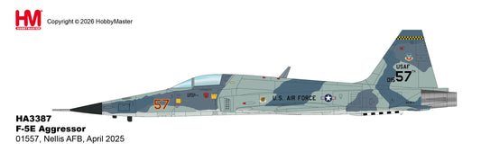HOBBY MASTER F-5E AGGRESSOR USAF 01557 NELLIS AIR FORCE BASE APRIL 2025