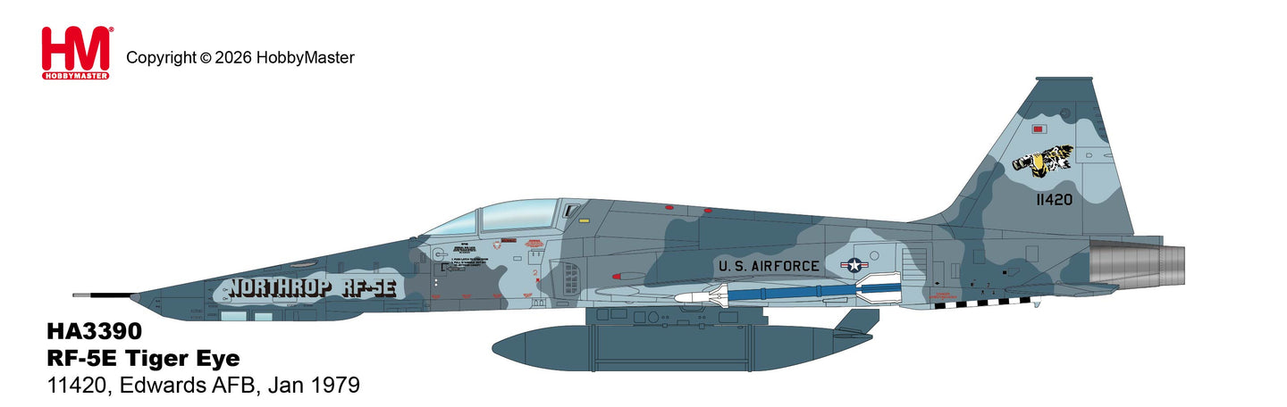 HOBBY MASTER RF-5E TIGER EYE USAF 11420 EDWARDS AIR FORCE BASE JANUARY 1979