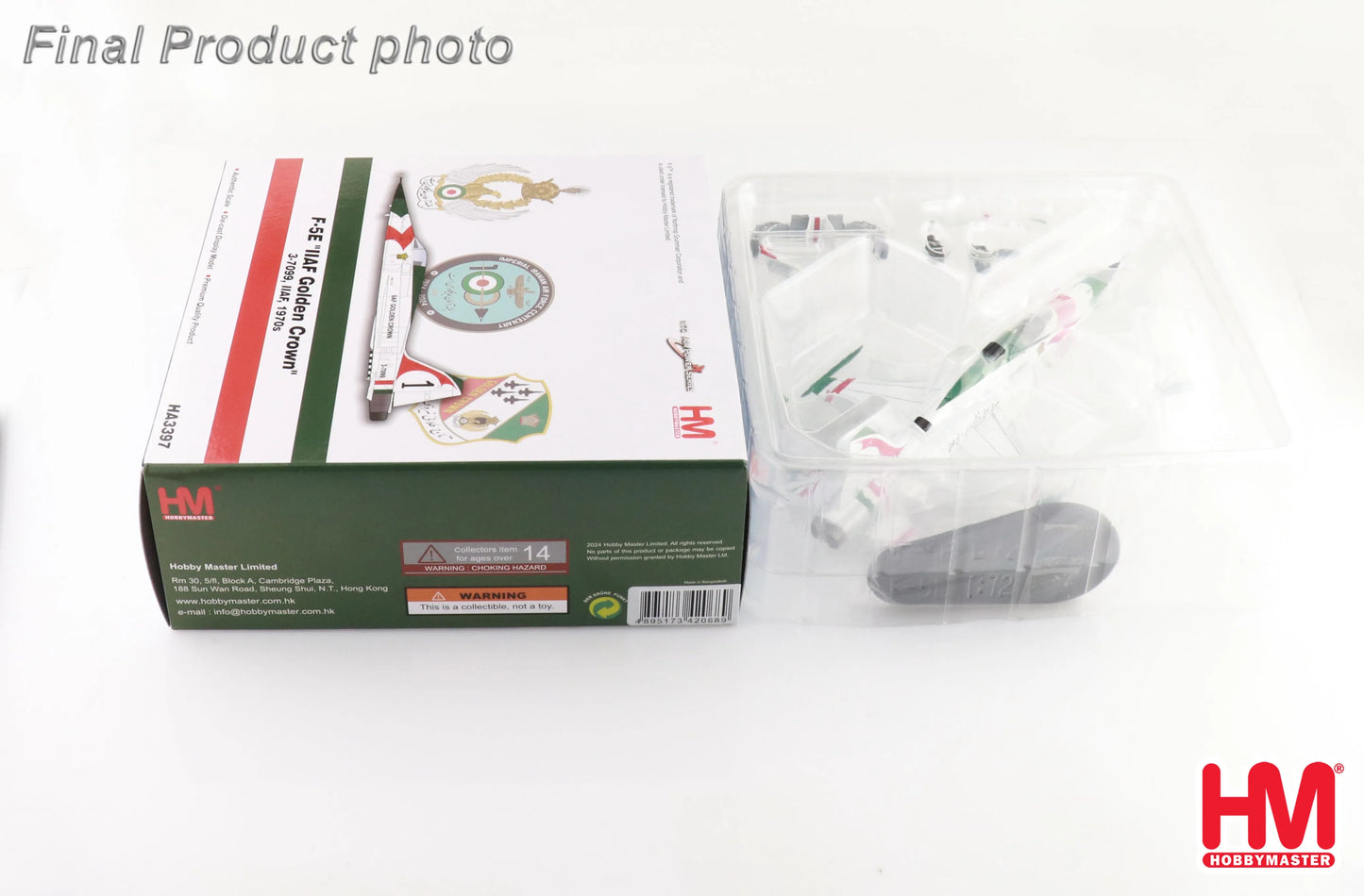 HOBBY MASTER F-5E IIAF GOLDEN CROWN IIAF 1970S REG: 3-7099