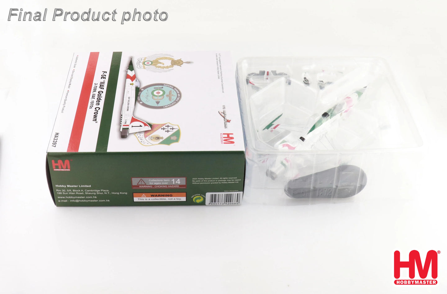 HOBBY MASTER F-5E IIAF GOLDEN CROWN IIAF 1970S REG: 3-7099