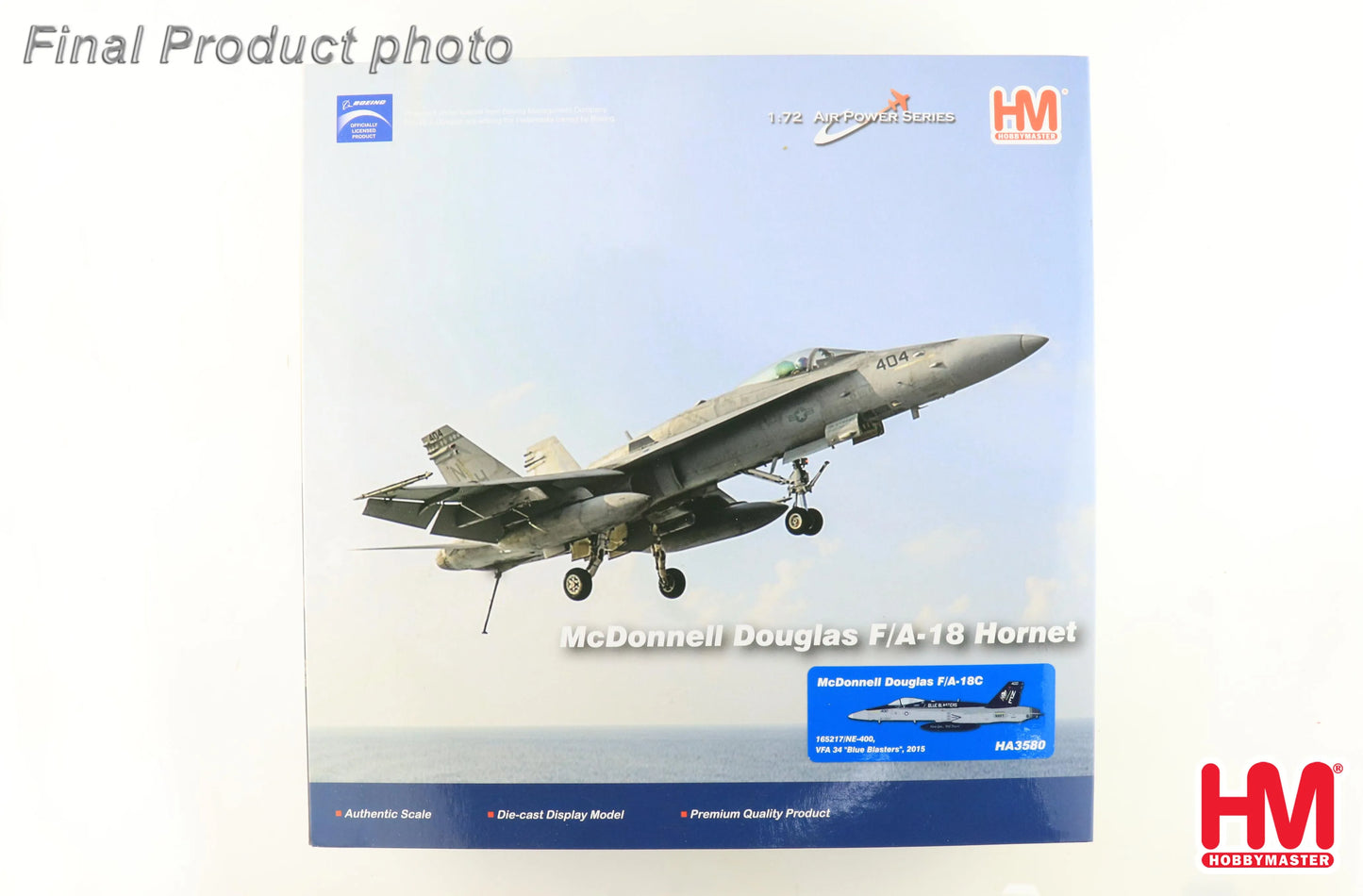 HOBBY MASTER F/A-18C 165217/NE-400 VFA 34 "BLUE BLASTERS" 2015