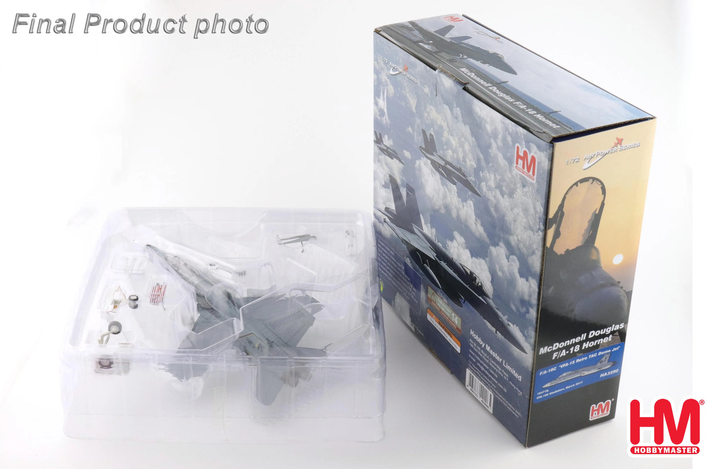 HOBBY MASTER F/A-18C VFA-15 RETRO TAC DEMO JET