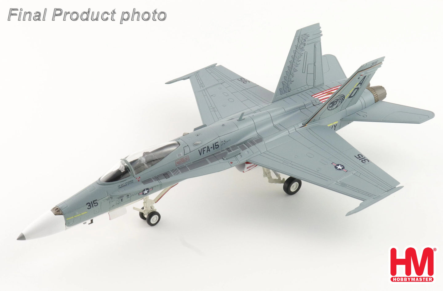 HOBBY MASTER F/A-18C VFA-15 RETRO TAC DEMO JET