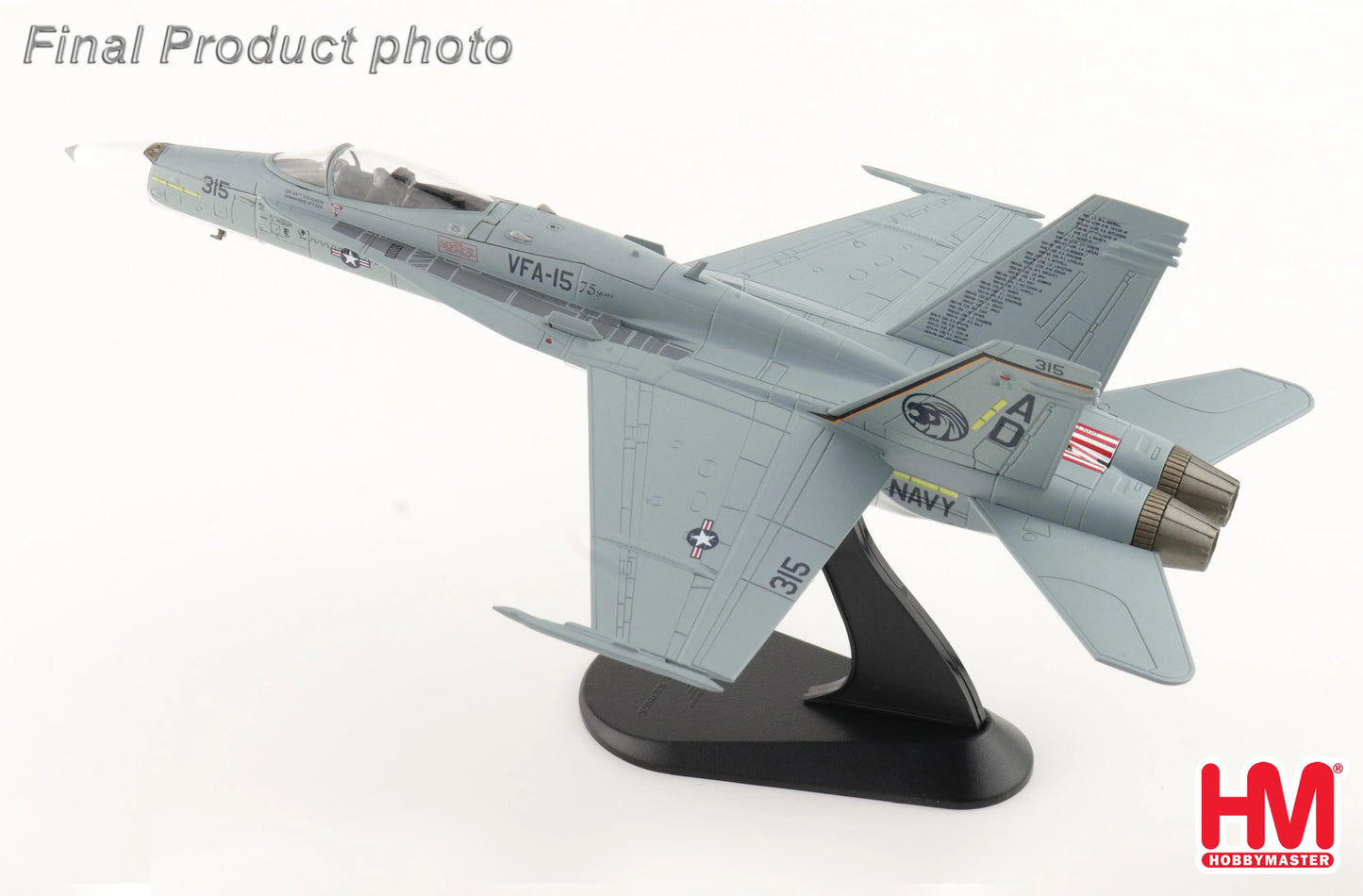 HOBBY MASTER F/A-18C VFA-15 RETRO TAC DEMO JET