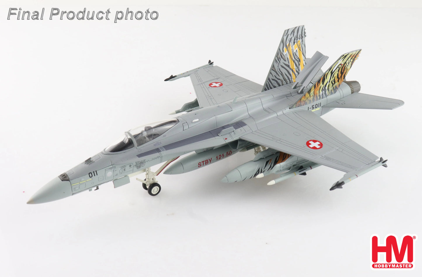 HOBBY MASTER F/A-18C SWISS AIR FORCE "SWISS AF 2003 TIGER MEET DESIGN" J-5011 STAFFEL 11