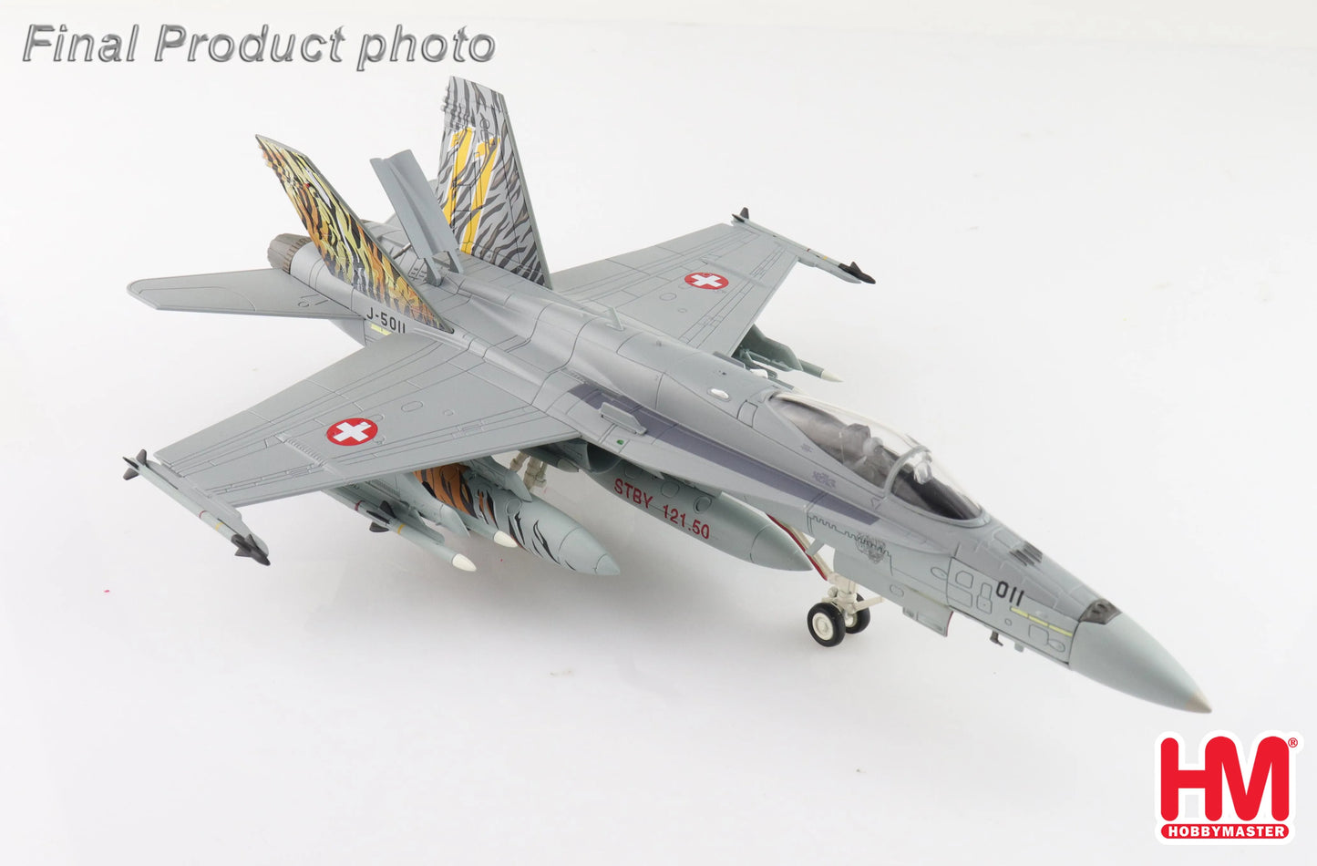 HOBBY MASTER F/A-18C SWISS AIR FORCE "SWISS AF 2003 TIGER MEET DESIGN" J-5011 STAFFEL 11