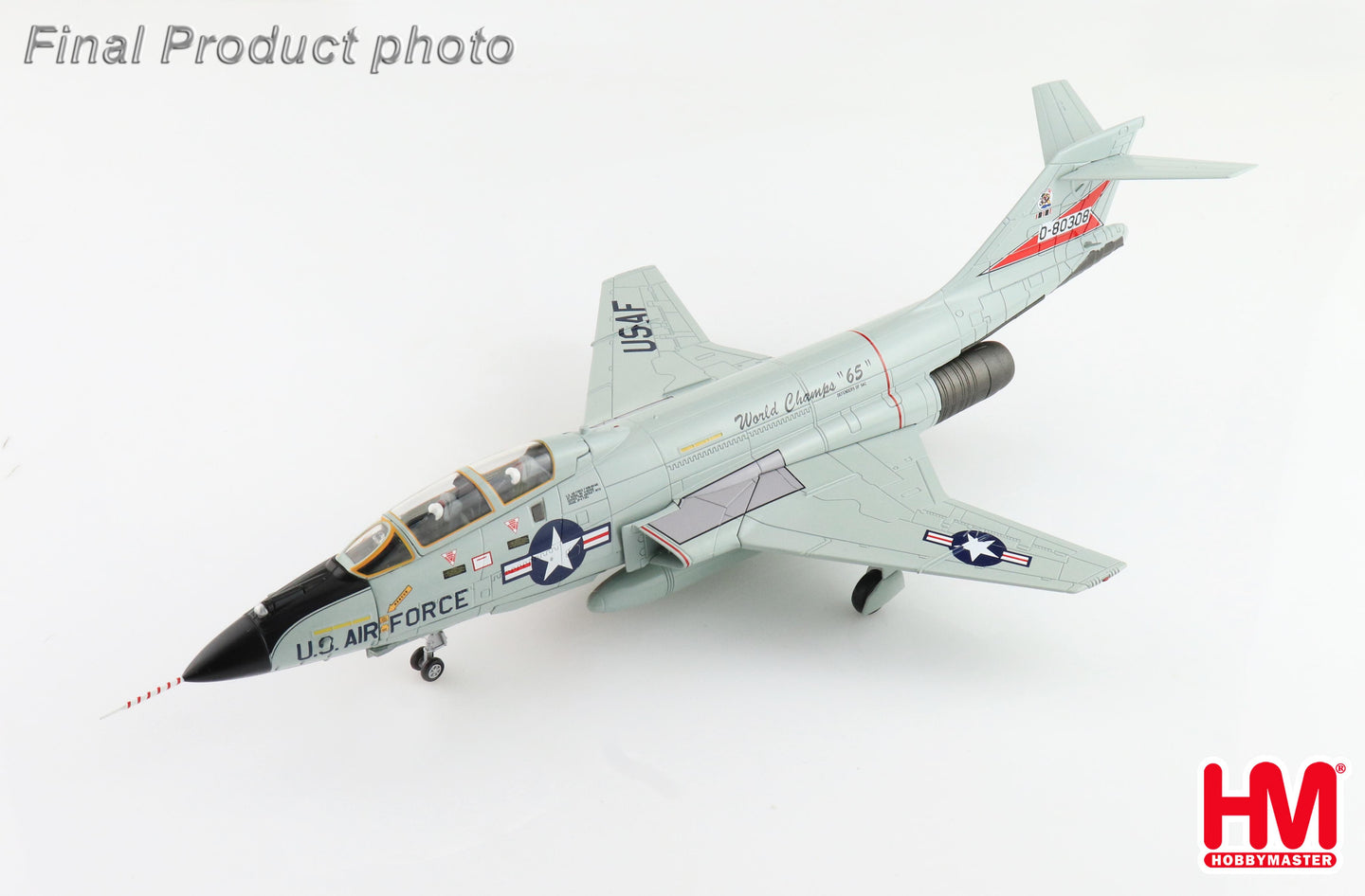HOBBY MASTER F-101B VOOODOO USAF 62ND FIS "WORLD CHAMPS 65" 50-80308 1965