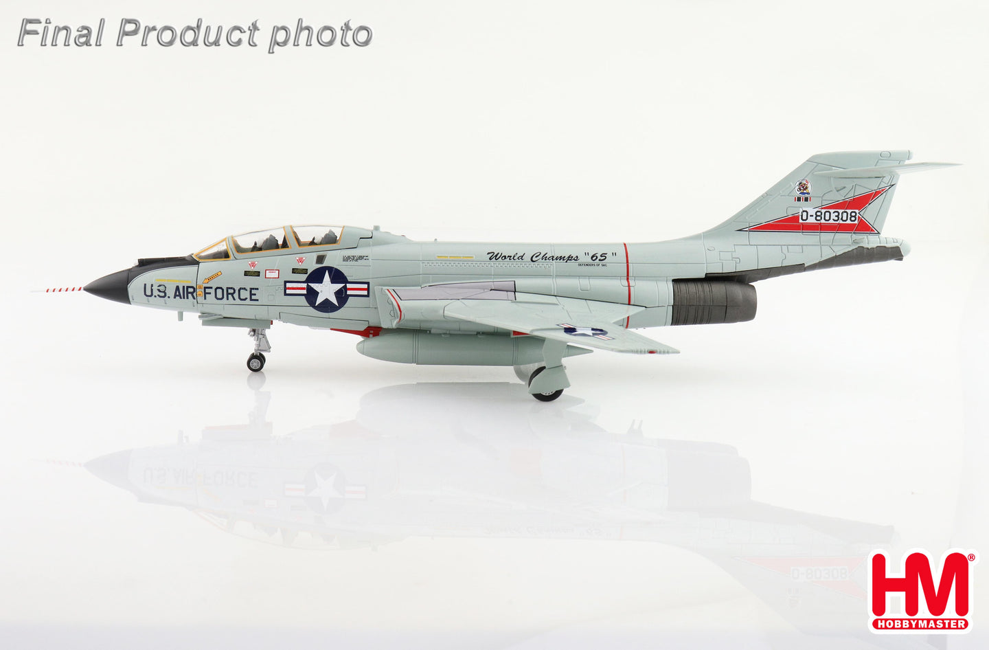HOBBY MASTER F-101B VOOODOO USAF 62ND FIS "WORLD CHAMPS 65" 50-80308 1965