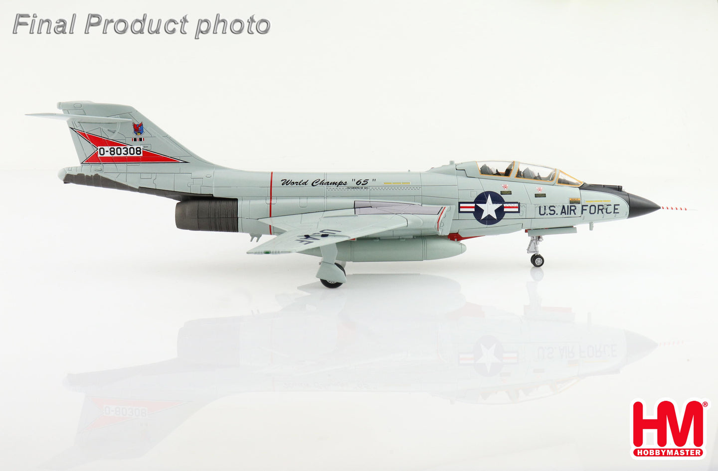 HOBBY MASTER F-101B VOOODOO USAF 62ND FIS "WORLD CHAMPS 65" 50-80308 1965