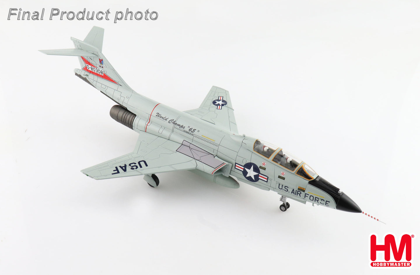 HOBBY MASTER F-101B VOOODOO USAF 62ND FIS "WORLD CHAMPS 65" 50-80308 1965