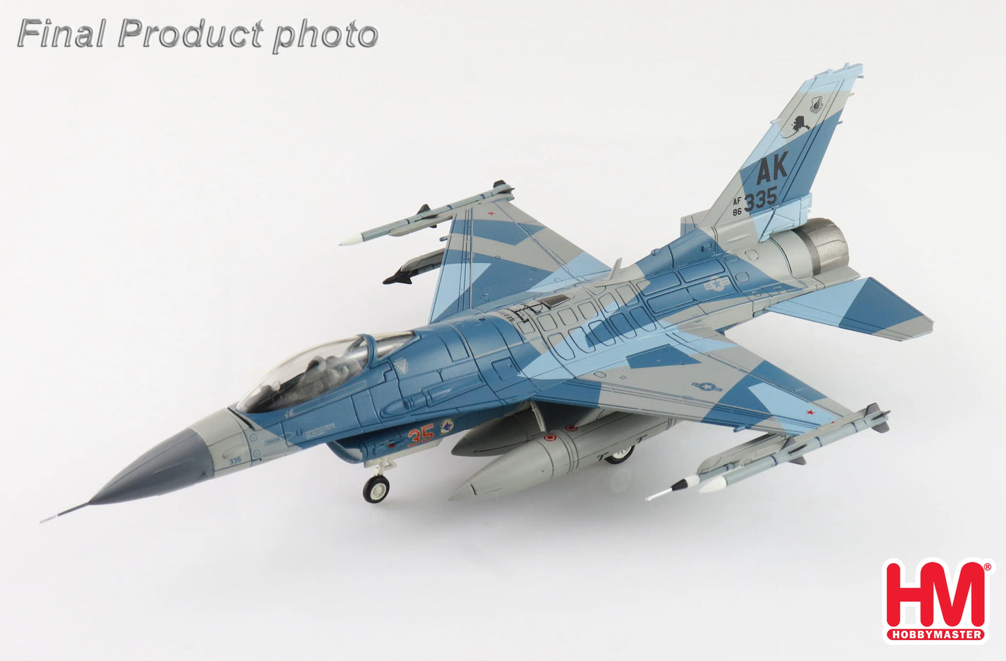 HOBBY MASTER F-16C BLUE SPLINTER 86-0335 354TH WING 18TH AGRS EIELSON AFB ALASKA 2018