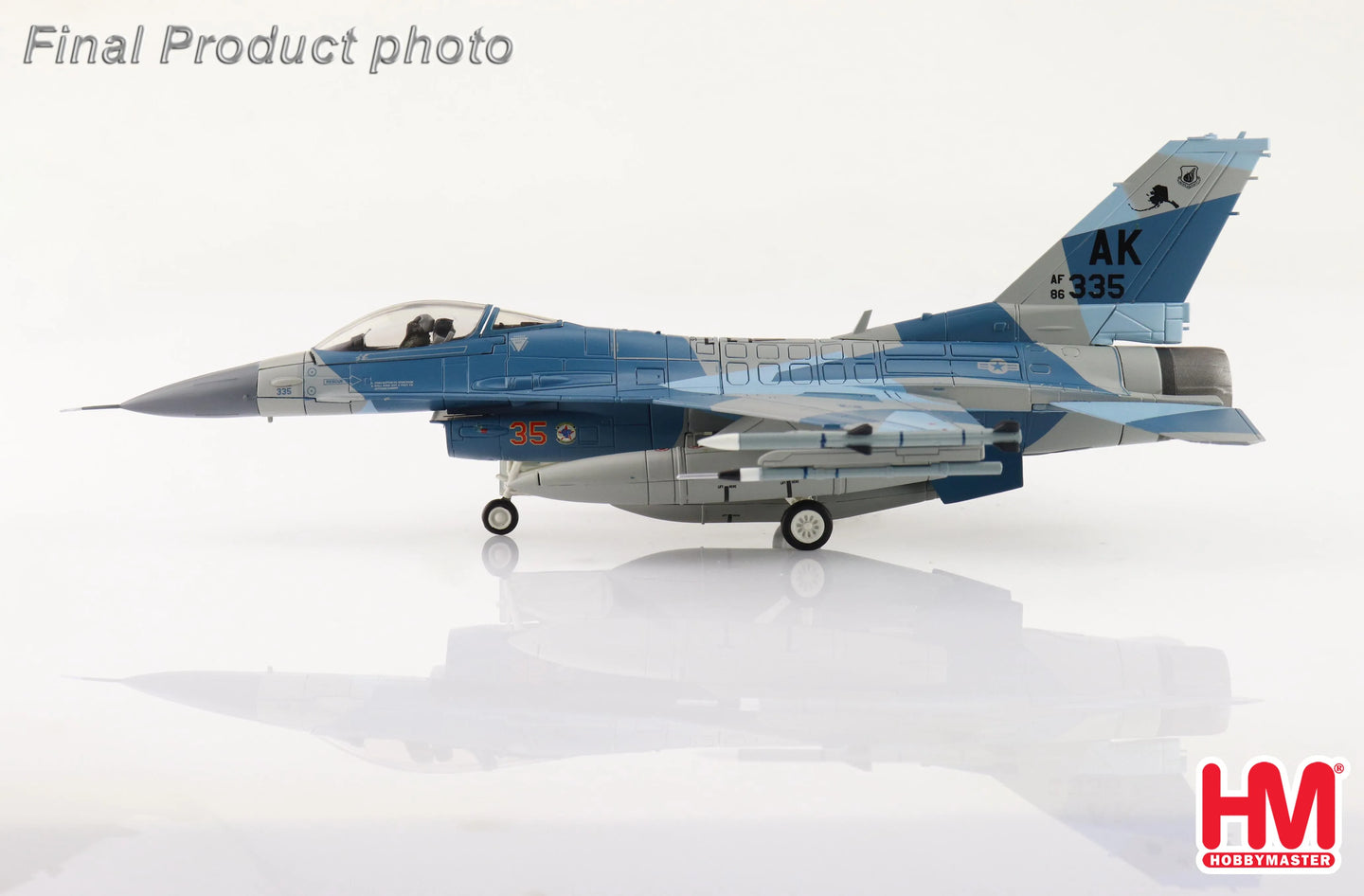 HOBBY MASTER F-16C BLUE SPLINTER 86-0335 354TH WING 18TH AGRS EIELSON AFB ALASKA 2018