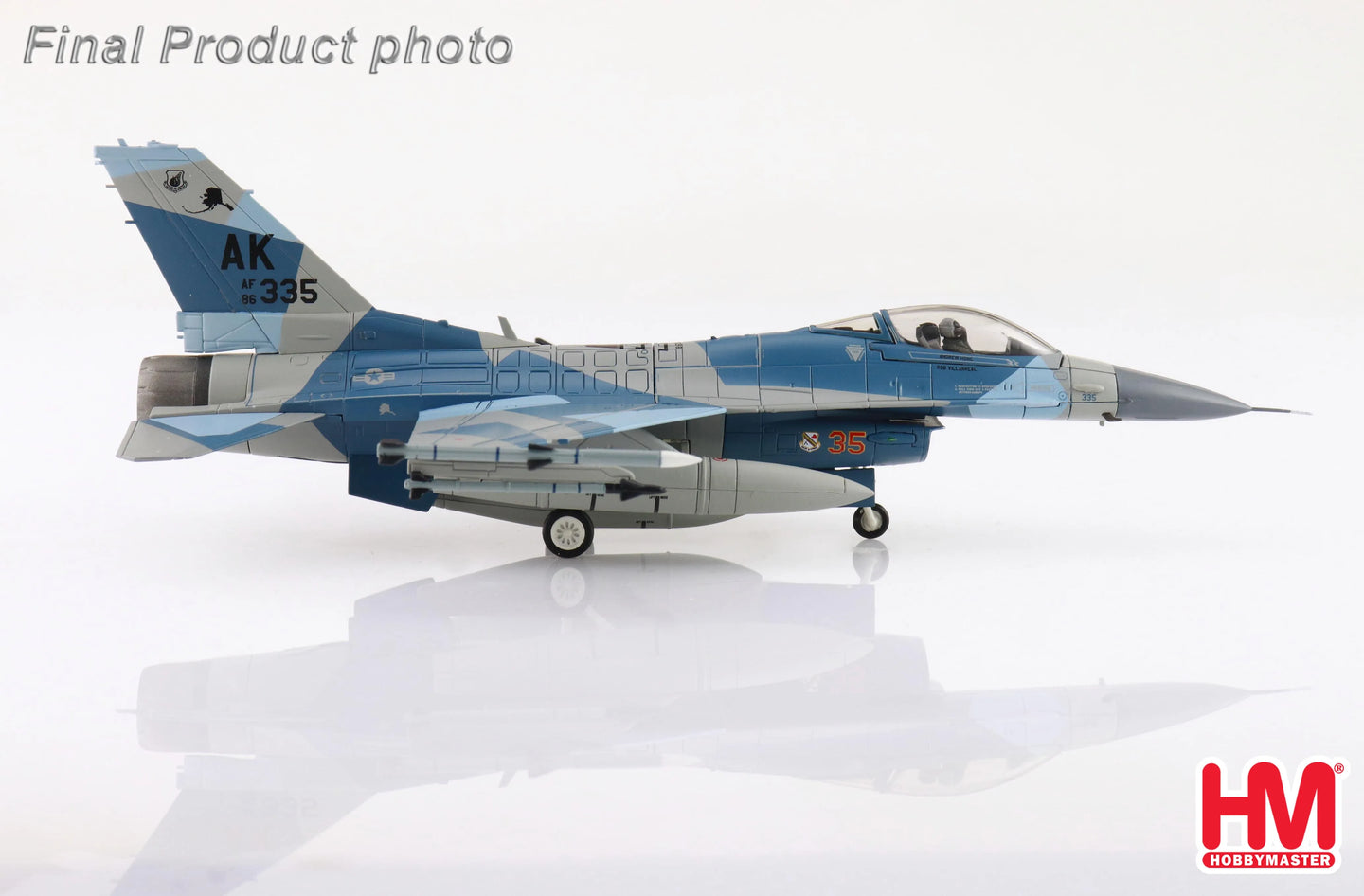 HOBBY MASTER F-16C BLUE SPLINTER 86-0335 354TH WING 18TH AGRS EIELSON AFB ALASKA 2018