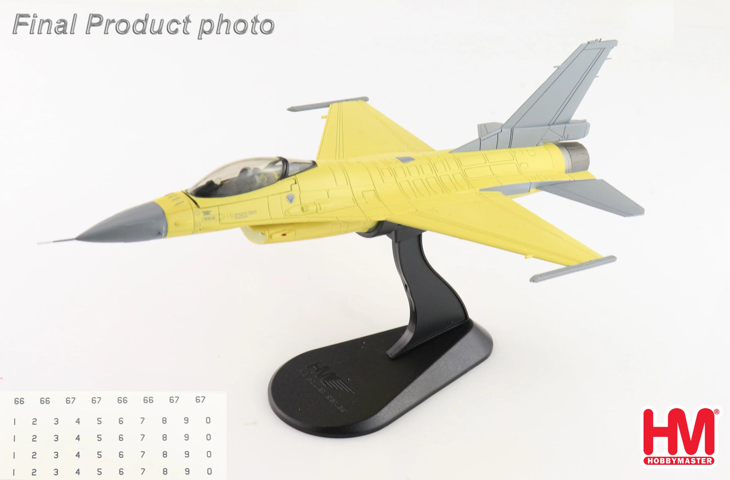 HOBBY MASTER F-16V "YELLOW VIPER" ROCAF 2023 WITH DECALS FOR DIFFERENT AIRPLANES