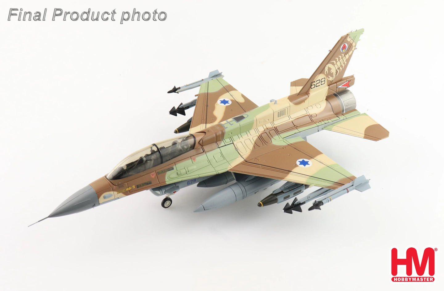 HOBBY MASTER F-16D BARAK628 105 SQUADRON THE SCORPION IAF