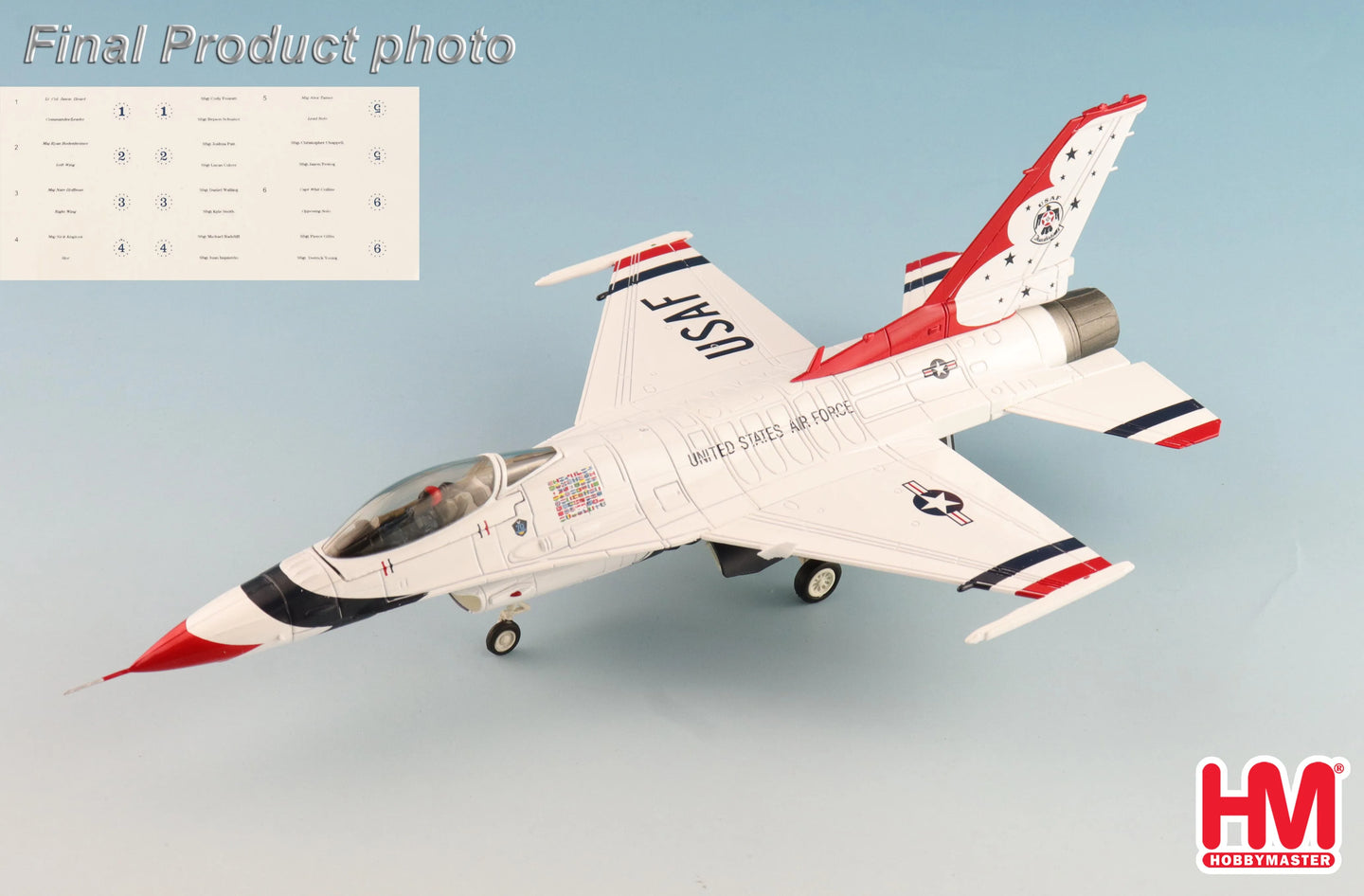 HOBBY MASTER F-16C THUNDERBIRDS USAF RIAT 2017
