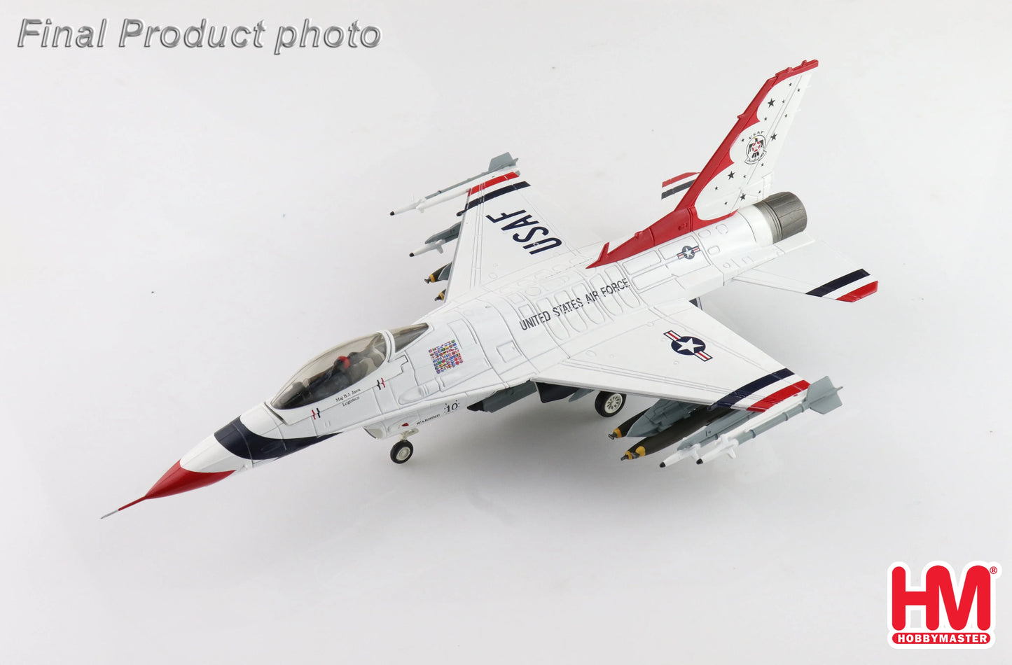 HOBBY MASTER F-16C THUNDERBIRDS "WARBIRD" NO.10 USAF 1988