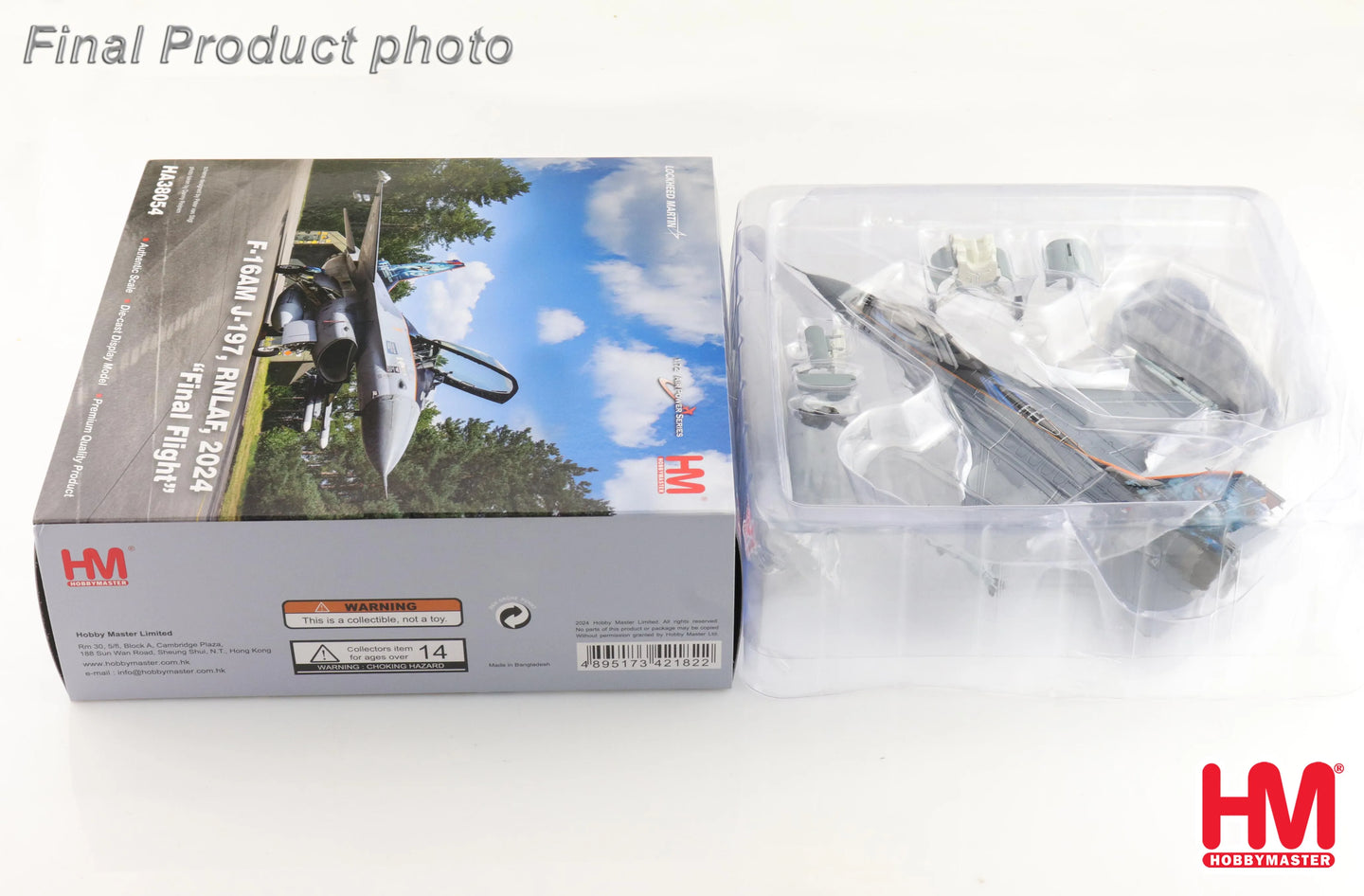 HOBBY MASTER F-16AM J-197 RNLAF 2024 FINAL FLIGHT