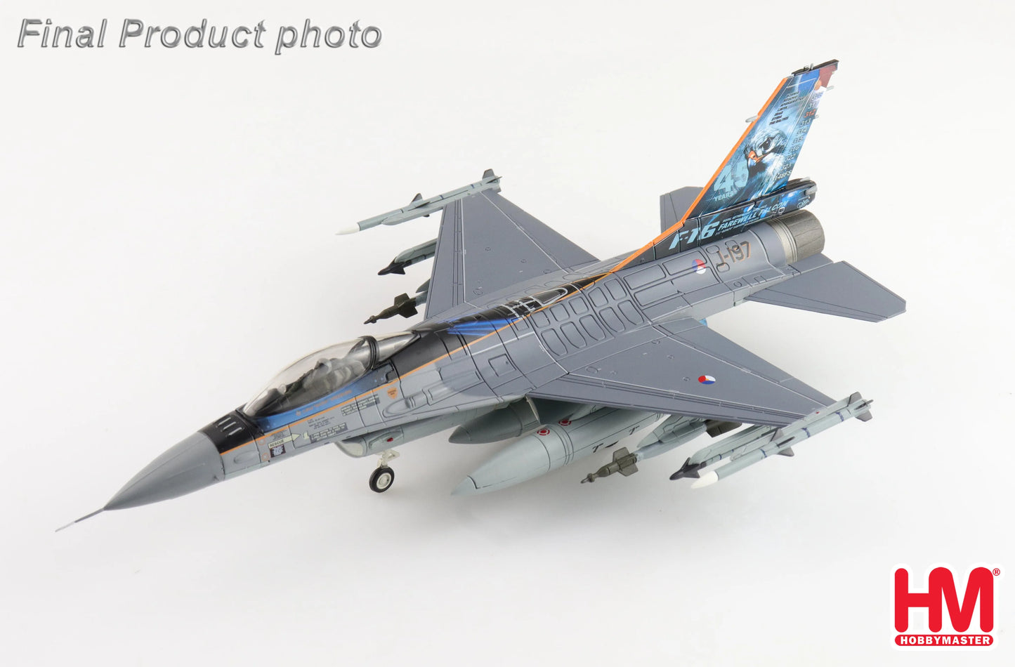 HOBBY MASTER F-16AM J-197 RNLAF 2024 FINAL FLIGHT