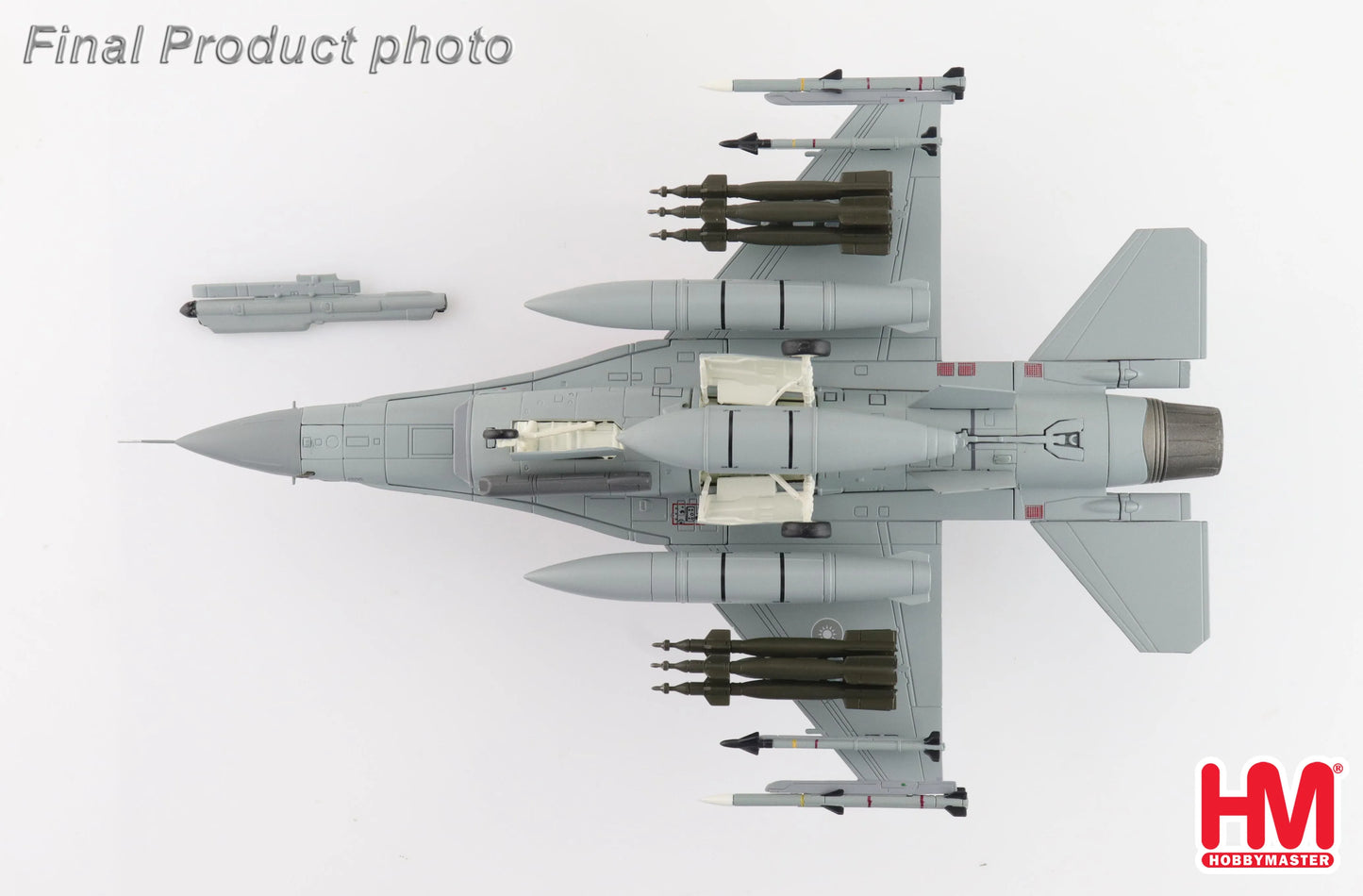 HOBBY MASTER F-16V FIGHTING FALCON 6637 22 TFG ROCAF (W/6 X GBU-12)