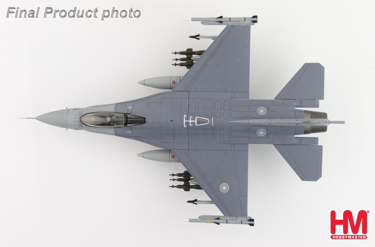 HOBBY MASTER F-16V FIGHTING FALCON ROCAF 6637 22 TFG (W/6 X GBU-12)