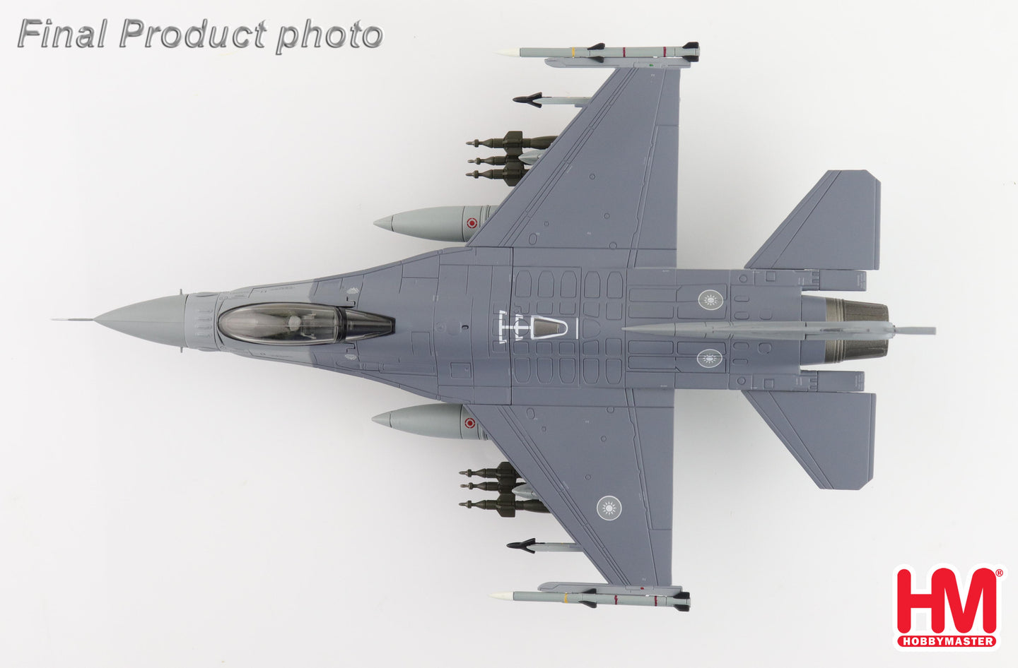 HOBBY MASTER F-16V FIGHTING FALCON ROCAF 6637 22 TFG (W/6 X GBU-12)