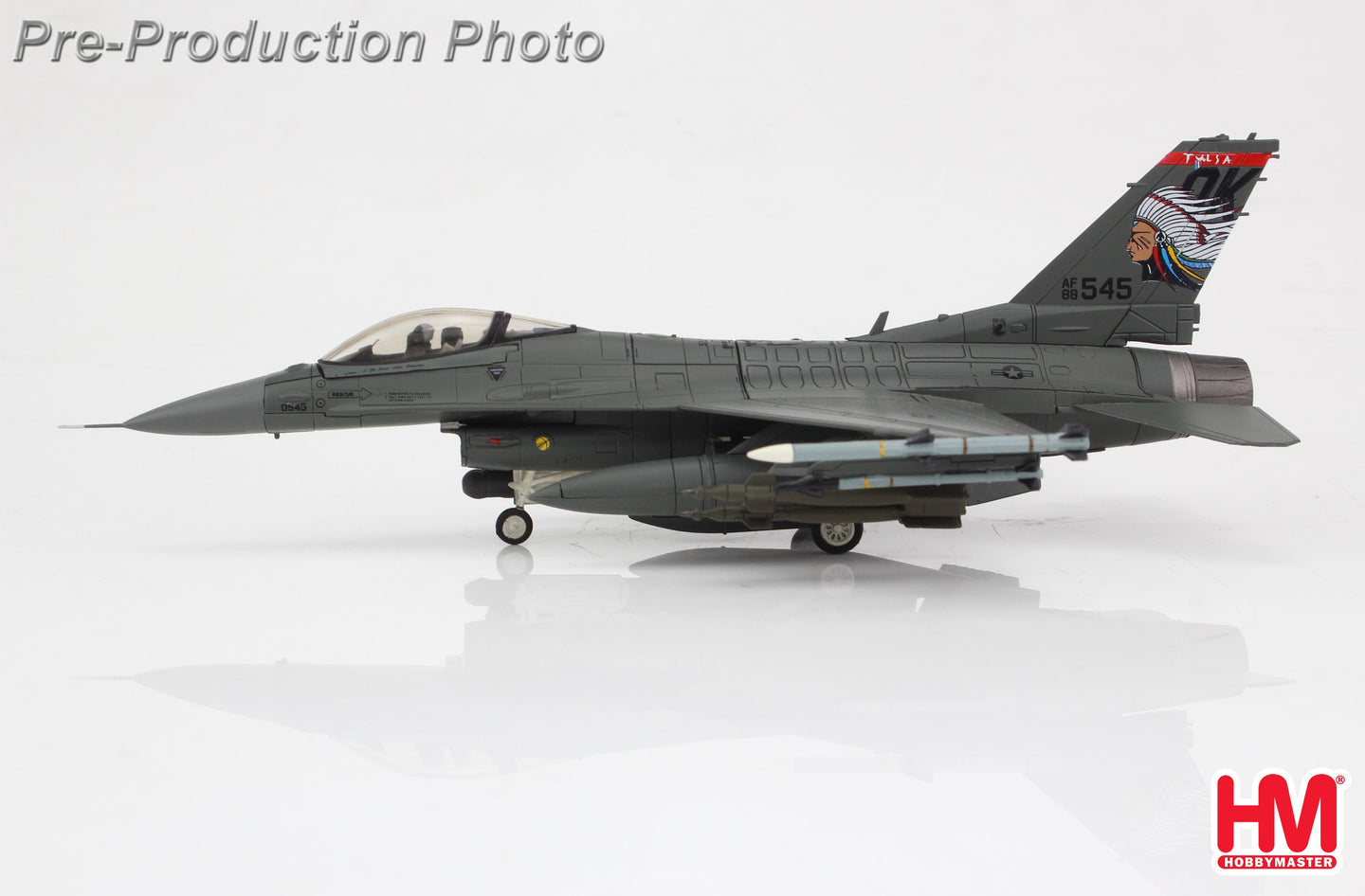 HOBBY MASTER F-16C USAF "THE SPIRIT OF BROKEN ARROW" 88-0545, 138TH FW, OKLAHOMA ANG, 2024
