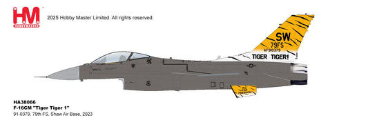 HOBBY MASTER F-16CM TIGER TIGER 191-0379, 79TH FS, SHAW AIR BASE, 2023