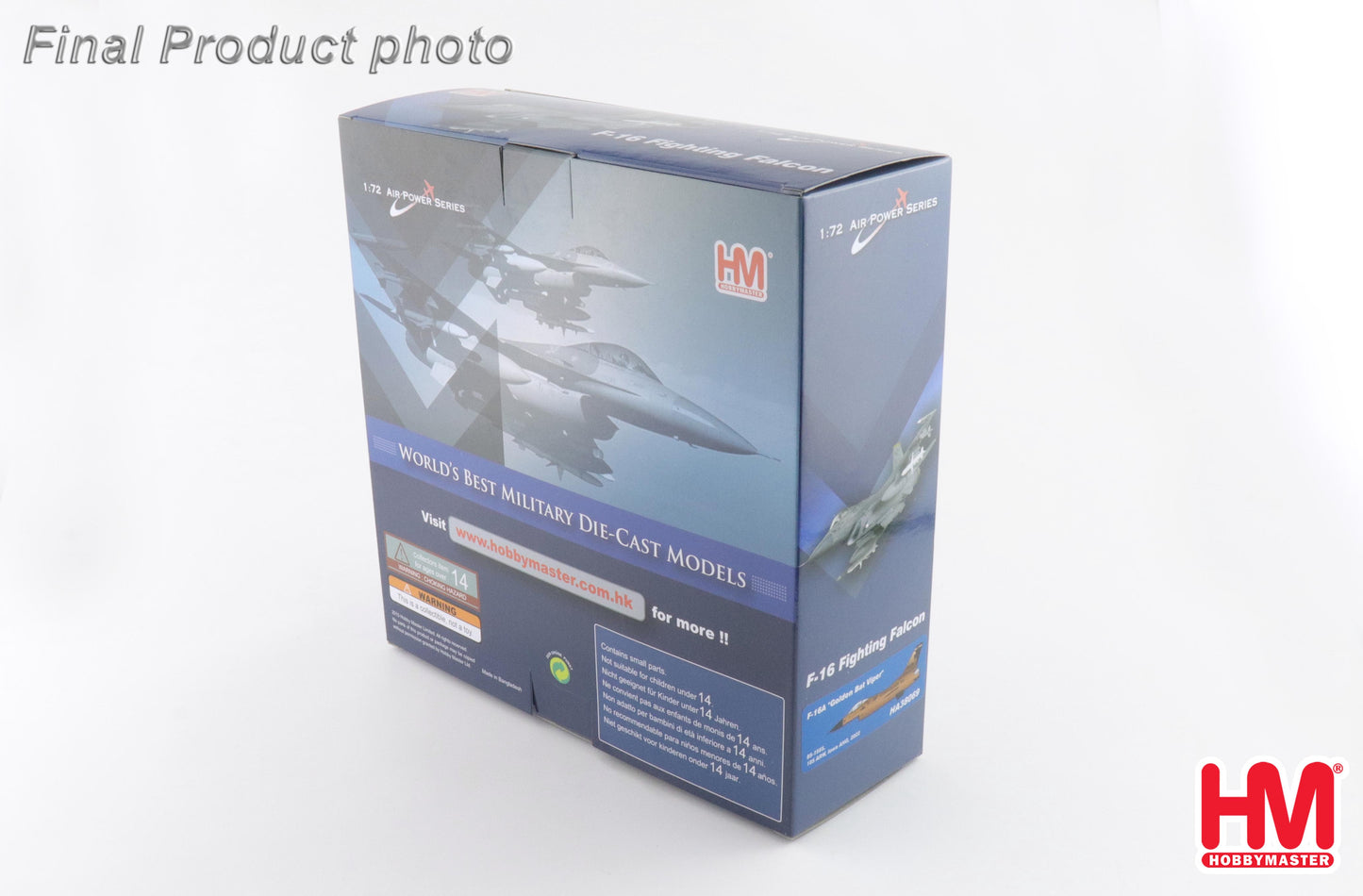 HOBBY MASTER F-16A IOWA ANG "GOLDEN BAT VIPER" 85-1565 185 ARW 2022