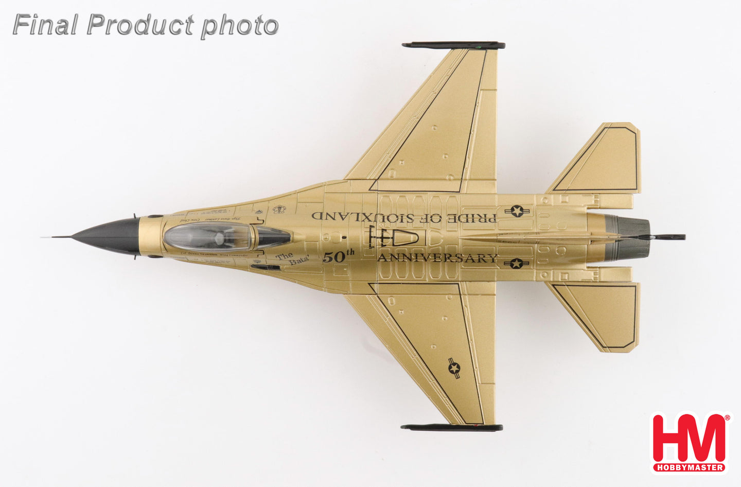 HOBBY MASTER F-16A IOWA ANG "GOLDEN BAT VIPER" 85-1565 185 ARW 2022
