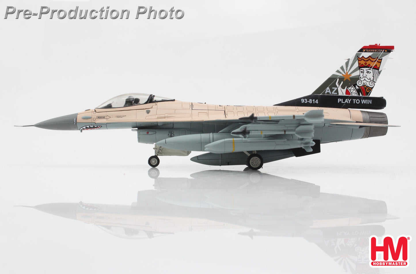 HOBBY MASTER F-16V USAF "PLAY TO WIN" 93-0814 21ST SQN LUKE AFB 2025