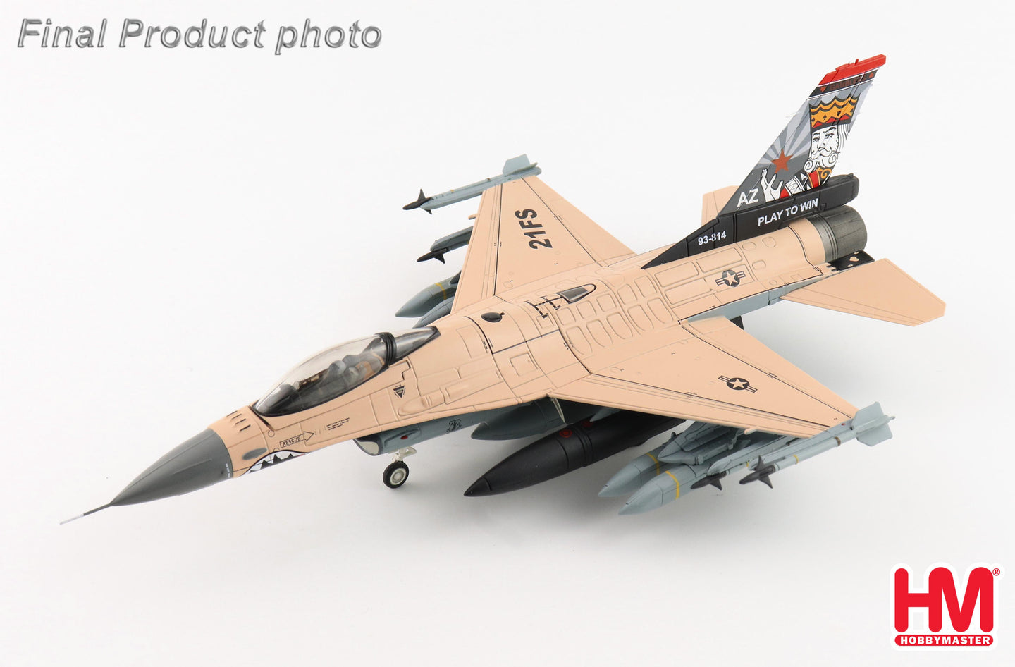 HOBBY MASTER F-16V USAF "PLAY TO WIN" 93-0814 21ST SQN LUKE AFB 2025