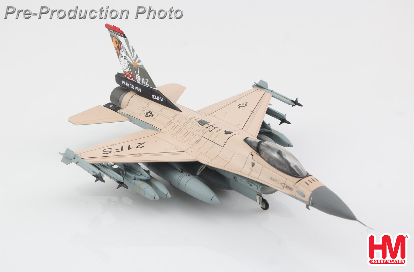 HOBBY MASTER F-16V USAF "PLAY TO WIN" 93-0814 21ST SQN LUKE AFB 2025
