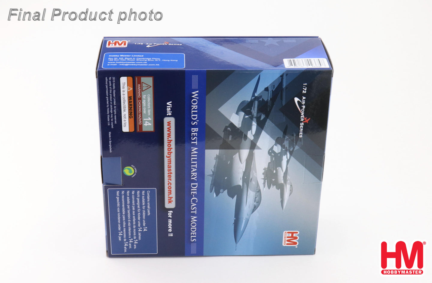 HOBBY MASTER F-16C ROYAL DANISH AIR FORCE "ROYAL DANISH HALF CENTURY" "SOLO 2024" E-006