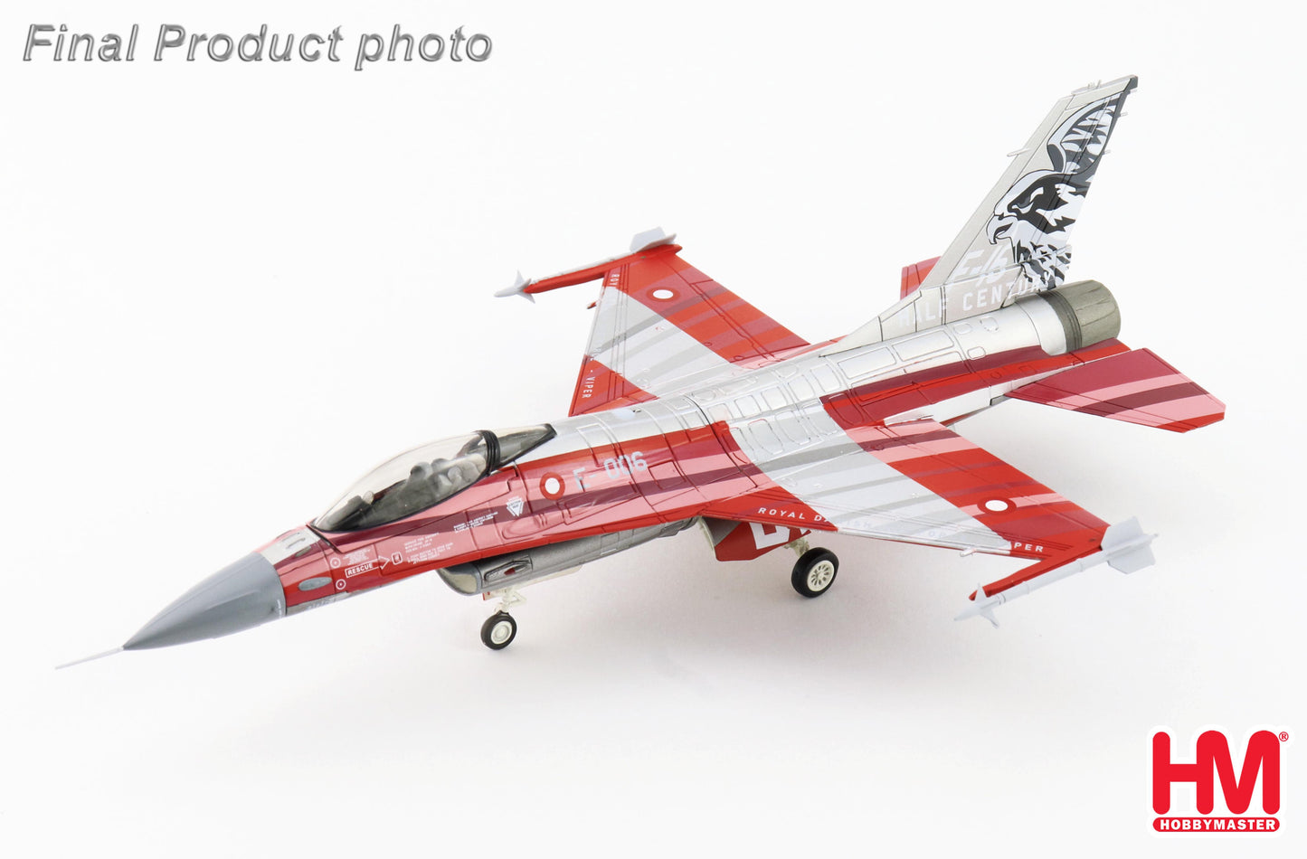 HOBBY MASTER F-16C ROYAL DANISH AIR FORCE "ROYAL DANISH HALF CENTURY" "SOLO 2024" E-006