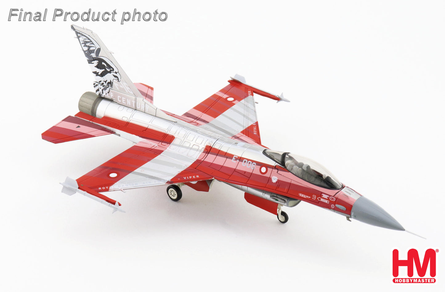 HOBBY MASTER F-16C ROYAL DANISH AIR FORCE "ROYAL DANISH HALF CENTURY" "SOLO 2024" E-006