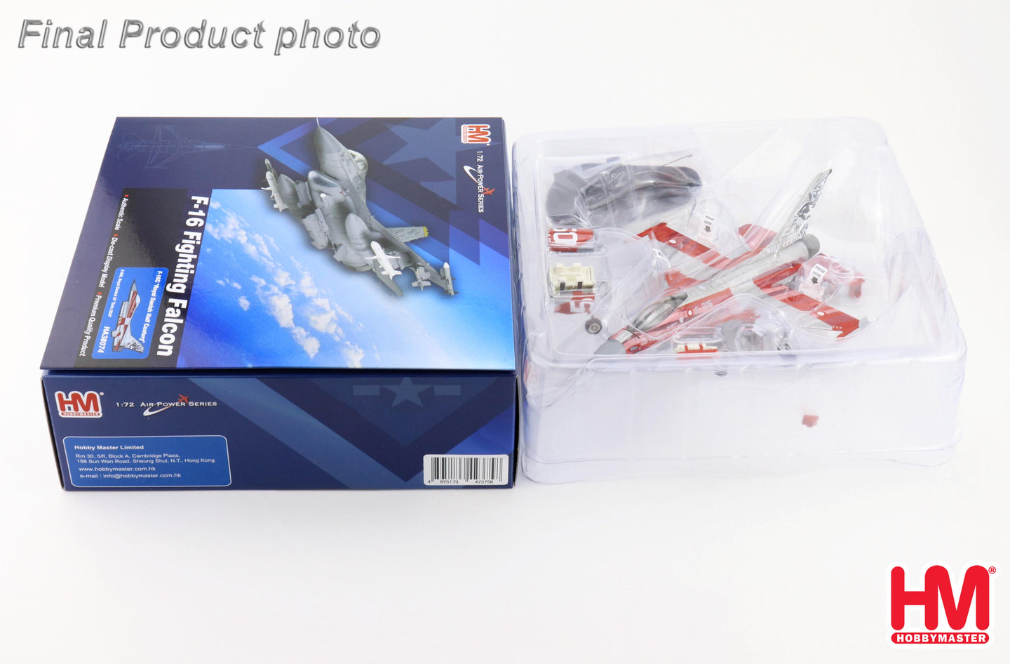 HOBBY MASTER F-16C ROYAL DANISH AIR FORCE "ROYAL DANISH HALF CENTURY" "SOLO 2024" E-006