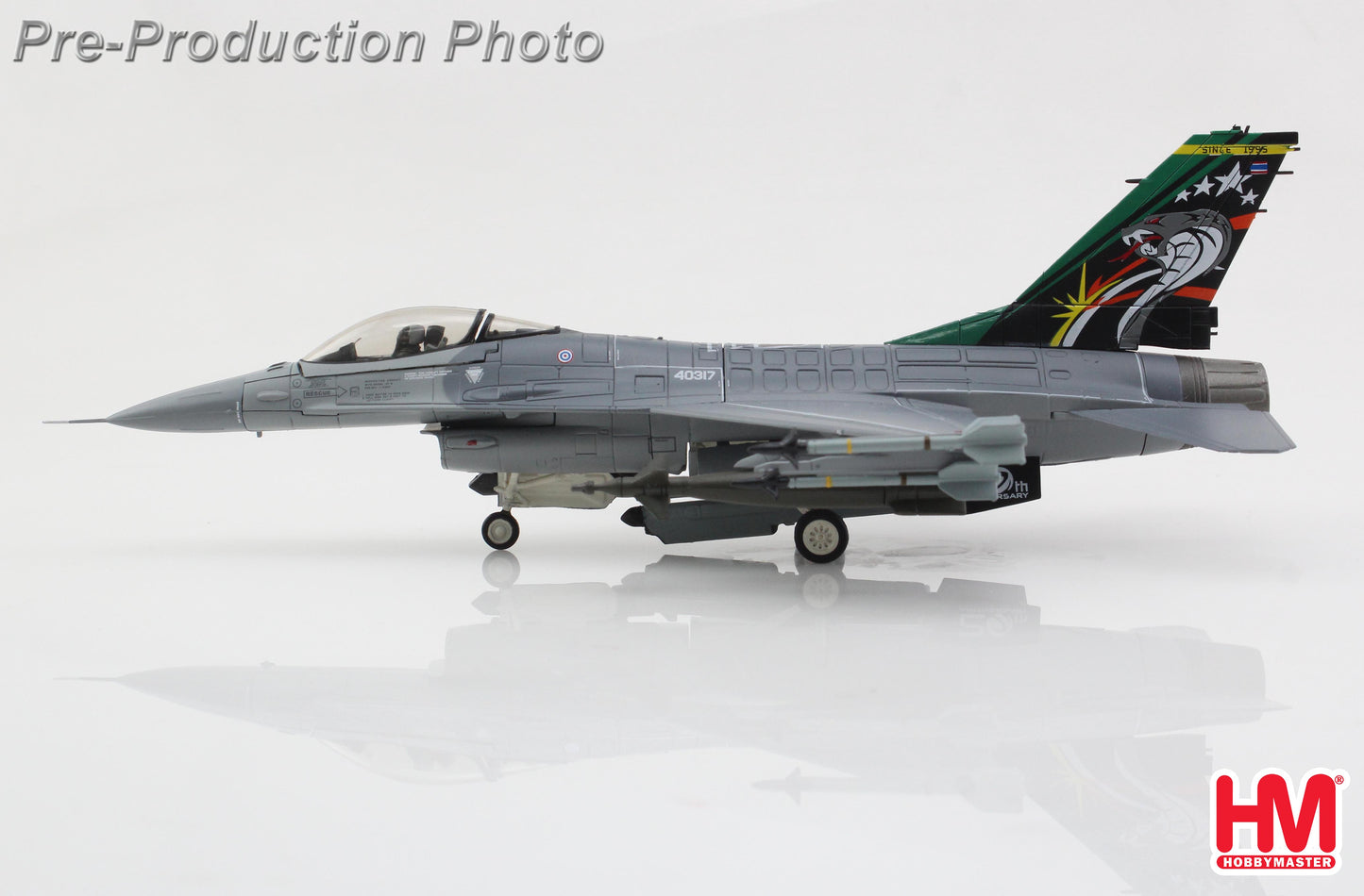 HOBBY MASTER F-16A ROYAL THAI AIR FORCE  403 SQUADRON "20TH ANNIVERSARY SCHEME" 2016