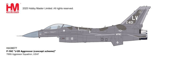 HOBBY MASTER F-16C J-20 AGGRESSOR USAF "CONCEPT SCHEME" 706TH AGGRESSOR SQUADRON