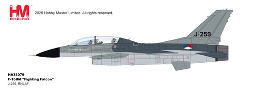 HOBBY MASTER F-16B FIGHTING FALCON J-259 RNLAF