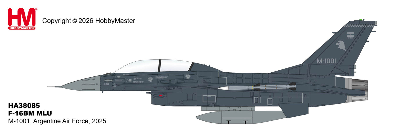 HOBBY MASTER F-16BM MLU M-1001 ARGENTINE AIR FORCE 2025