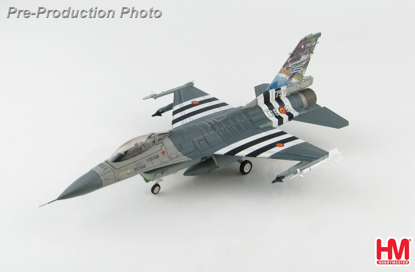 HOBBY MASTER F-16AM FIGHTING FALCON BELGIAN AIR FORCE "D-DAY 75TH ANNIVERSARY" BELGIUM 2019