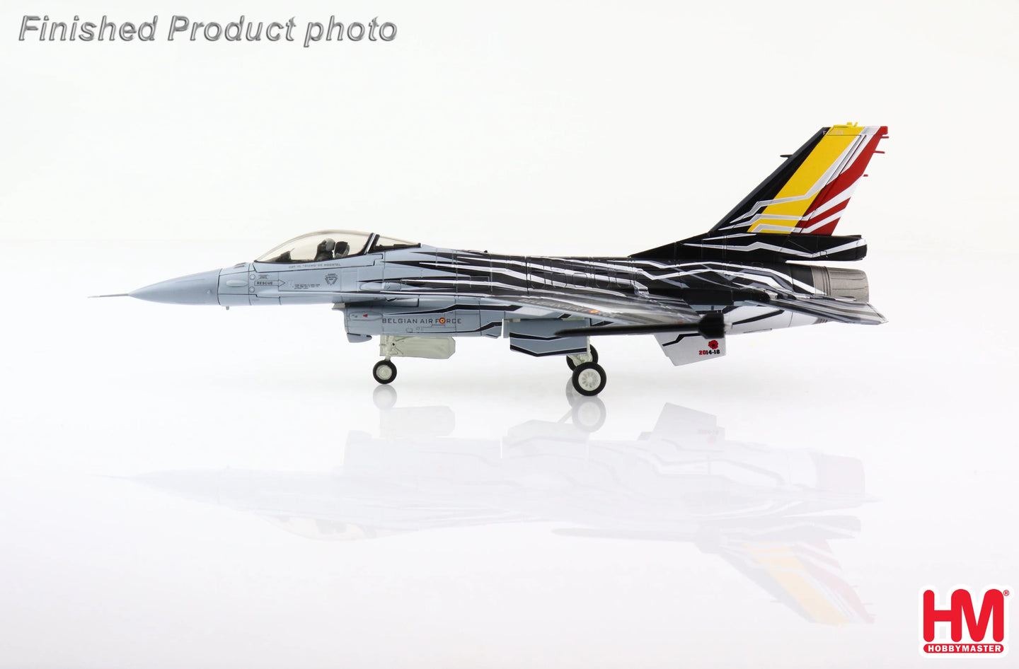 HOBBY MASTER F-16AM BELGIAN AIR FORCE SOLO DISPLAY 2015 "BLIZZARD SCHEME" FA-123