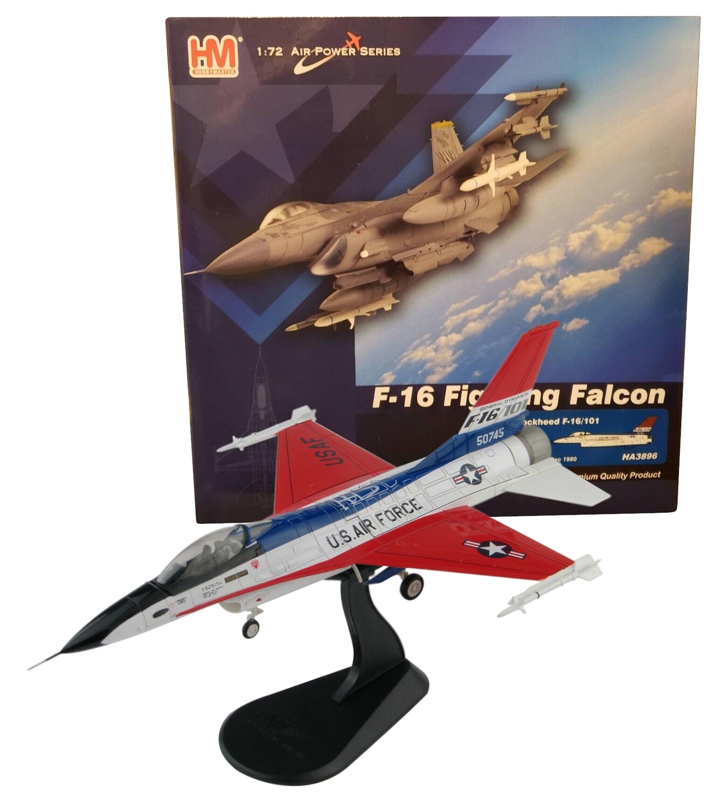 HOBBY MASTER F-16C FIGHTING FALCON USAF 75-0745 TEST AIRCRAFT 19TH DEC 1980