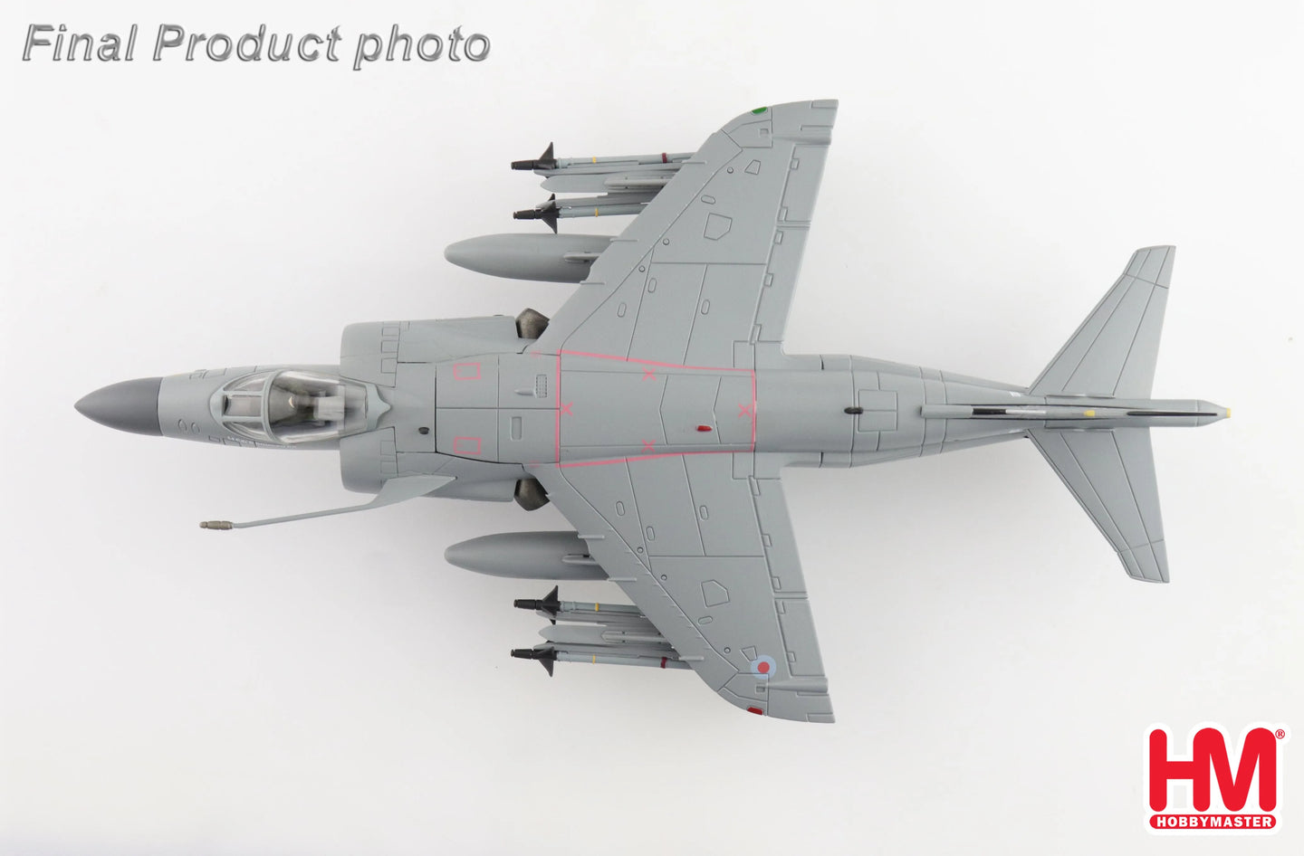 HOBBY MASTER SEA HARRIER FA.2 ZH796 ROYAL NAVY 2018 (W/ SEA EAGLE MISSILES)
