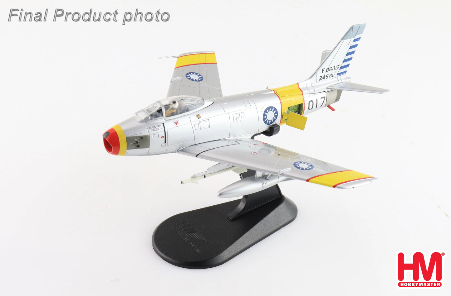 HOBBY MASTER F-86F SABRE "MIG KILLER" 017/52-4581 SUN SIWEN ROCAF OCT 1955