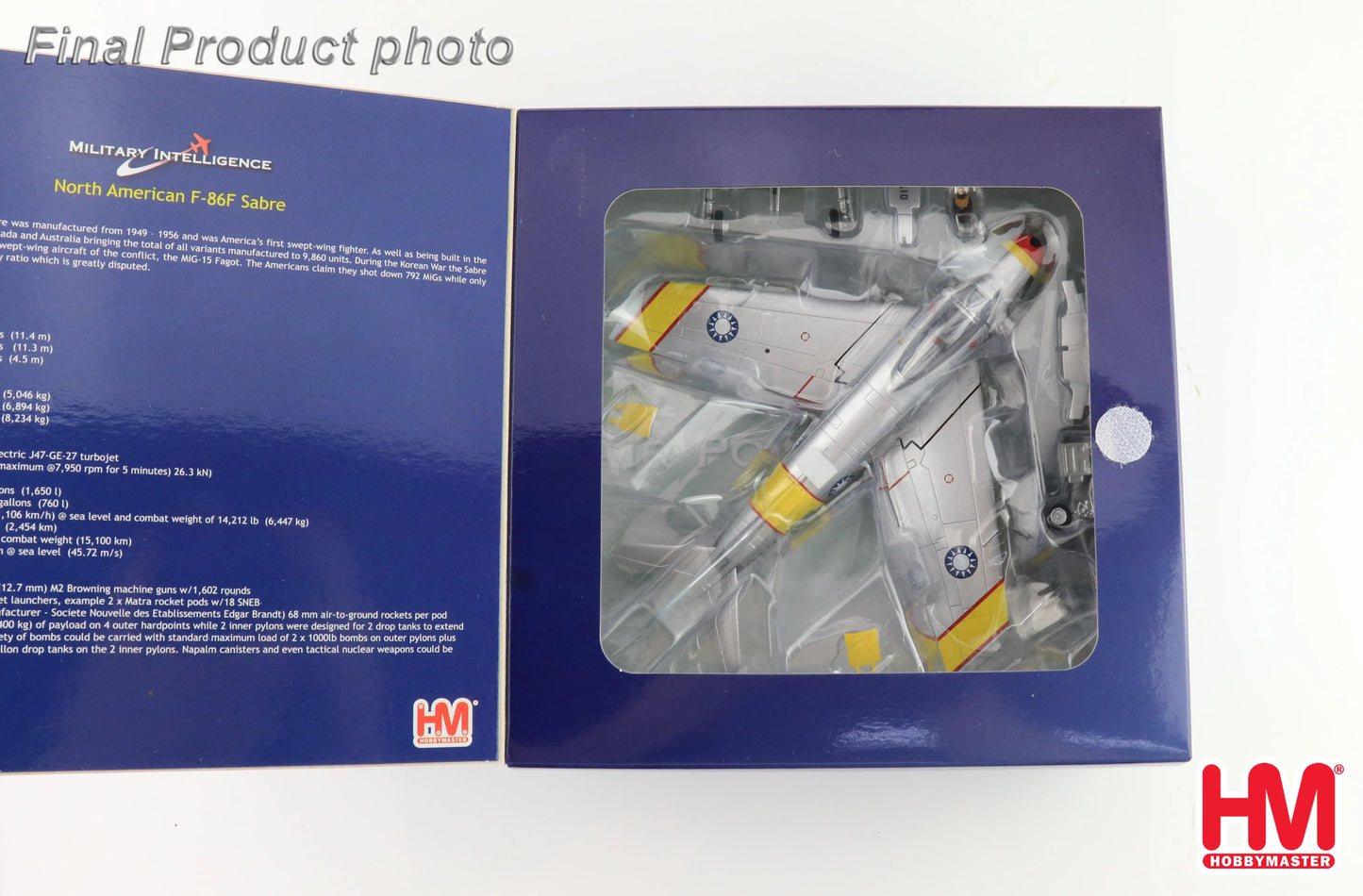 HOBBY MASTER F-86F SABRE "MIG KILLER" 017/52-4581 SUN SIWEN ROCAF OCT 1955