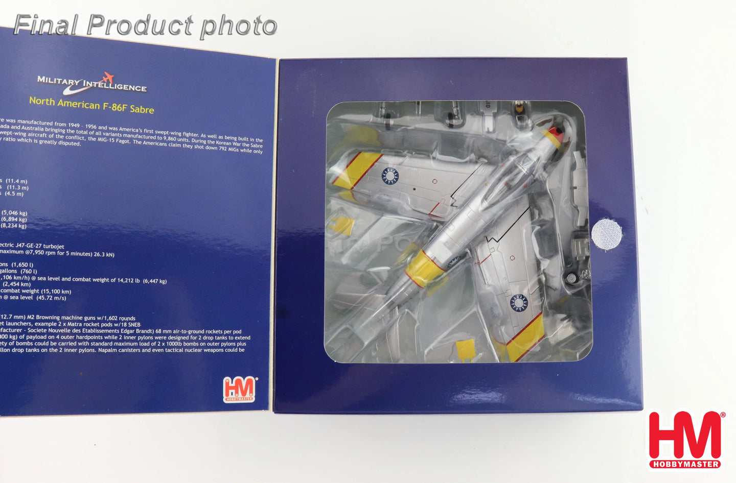 HOBBY MASTER F-86F SABRE "MIG KILLER" 017/52-4581 SUN SIWEN ROCAF OCT 1955