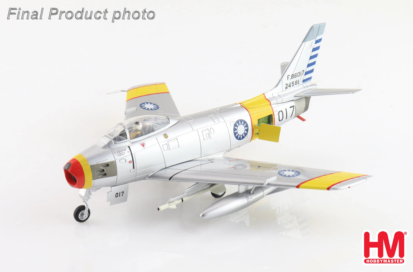 HOBBY MASTER F-86F SABRE "MIG KILLER" 017/52-4581 SUN SIWEN ROCAF OCT 1955