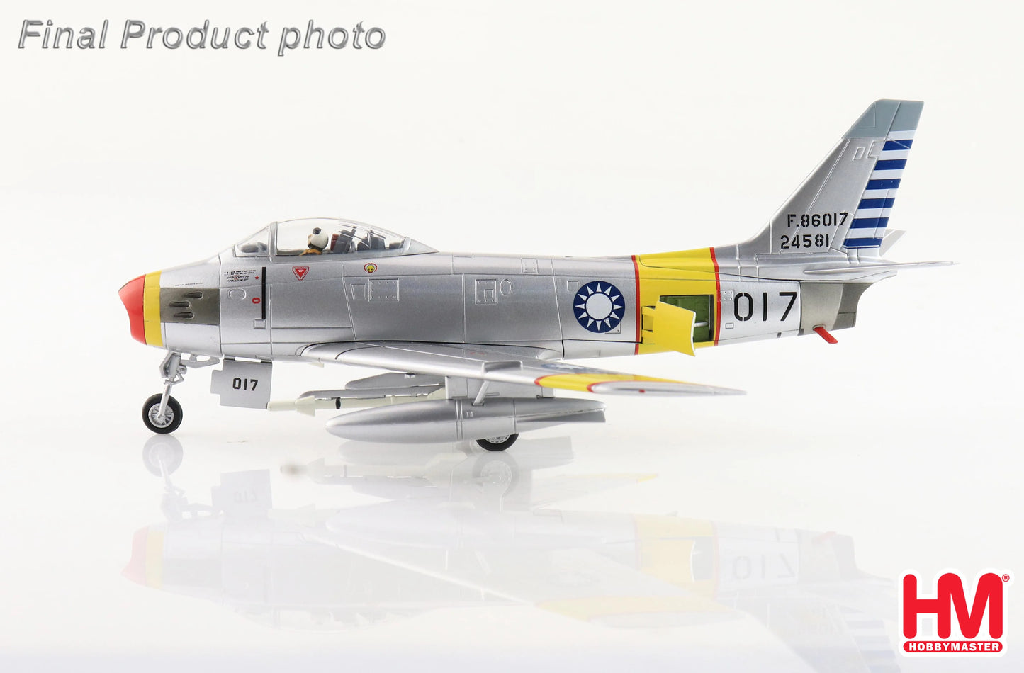 HOBBY MASTER F-86F SABRE "MIG KILLER" 017/52-4581 SUN SIWEN ROCAF OCT 1955